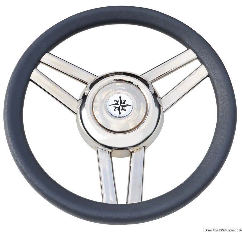 Купить Magnifico steering wheel 3-spoke Ø 350 mm grey, 45.177.02 7ft.ru в интернет магазине Семь Футов