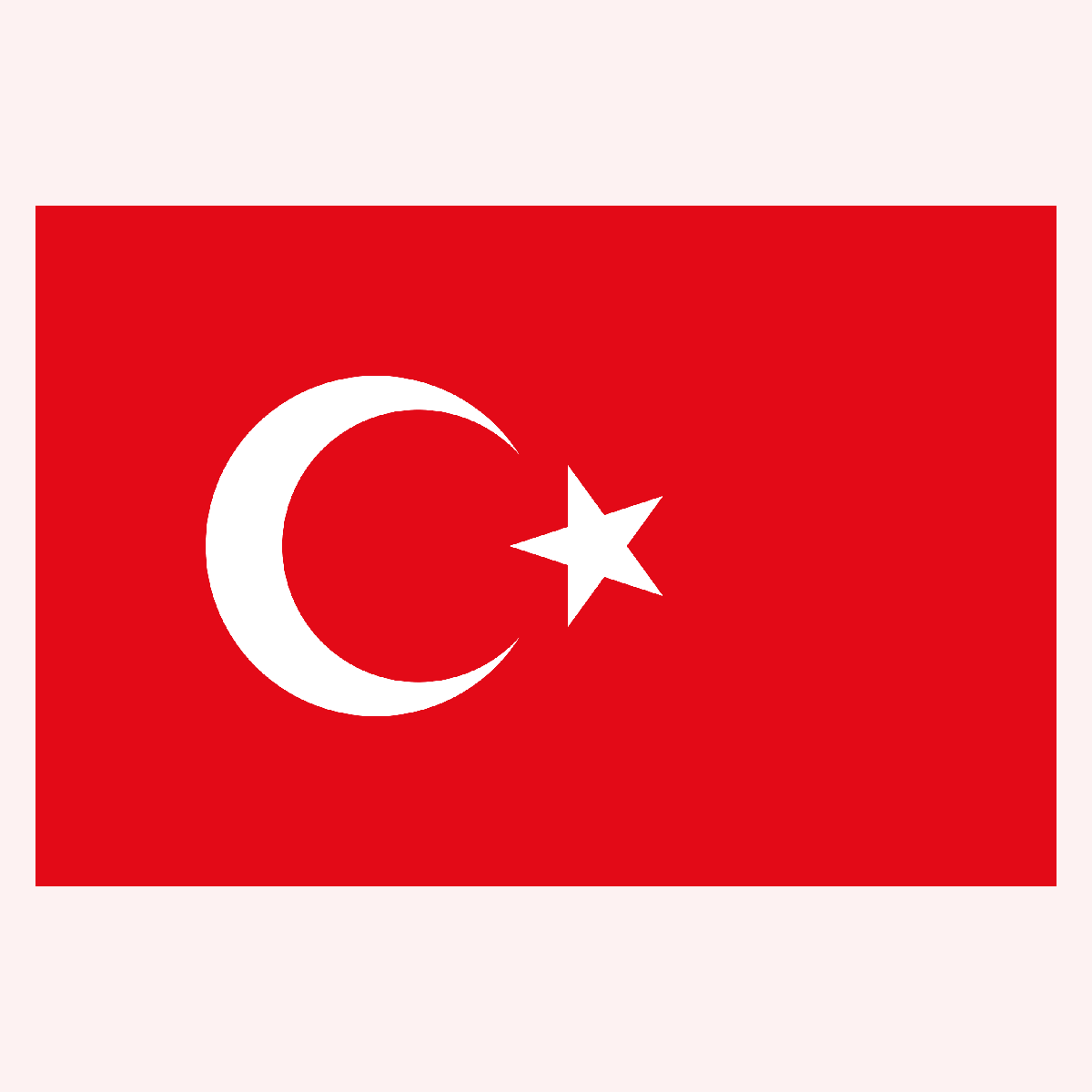 Флаг Турции гостевой Adria Bandiere BT061 20x30см