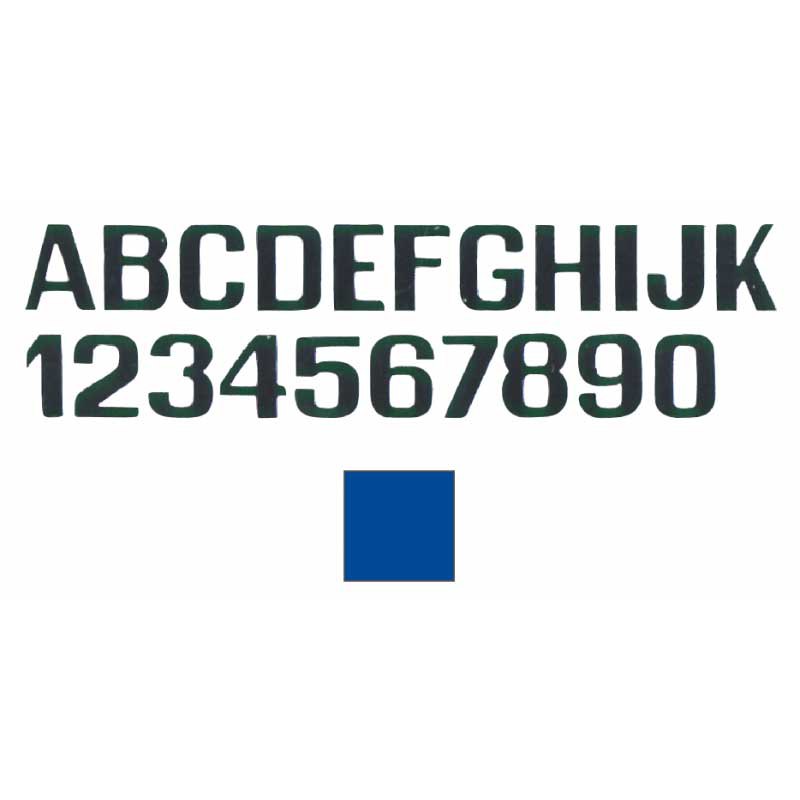 International letterfix 59590145 5 Наклейки с цифрами Бесцветный Blue 200 mm 