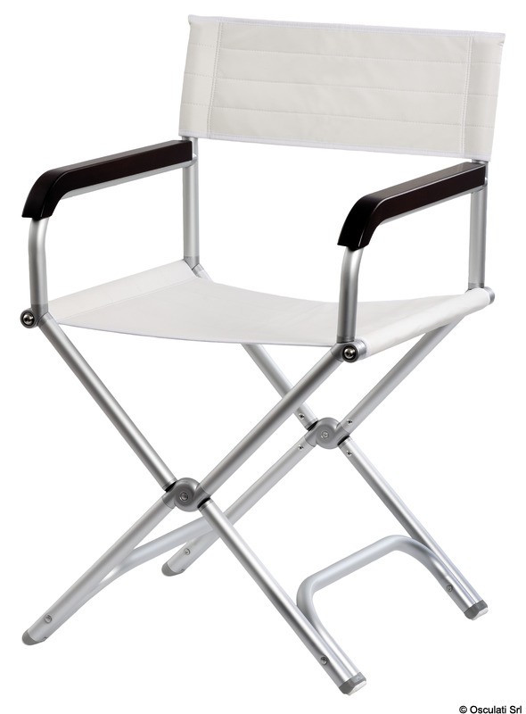Купить Складной стул Director белый из анодированного алюминия 540 х 500 х 870 мм, Osculati 48.353.17 7ft.ru в интернет магазине Семь Футов