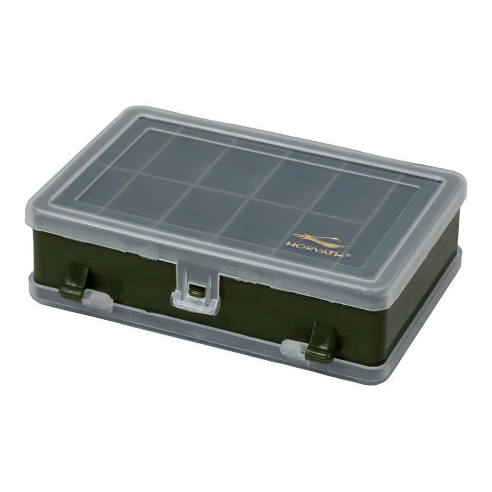 Horvath 75101005 Mini Коробка для мелких деталей Серебристый Dark Green / Clear 11.5 x 7.5 x 3 cm