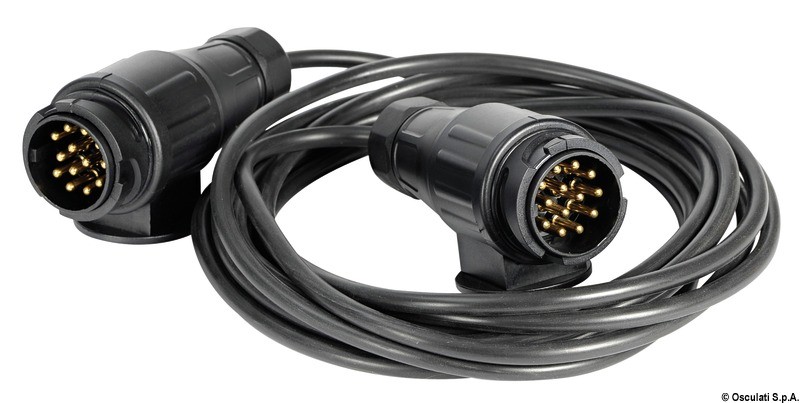 Купить Удлинительный кабель 10 м 12 B 2 вилки 13 контактов, Osculati 02.024.10 для прицепа 7ft.ru в интернет магазине Семь Футов