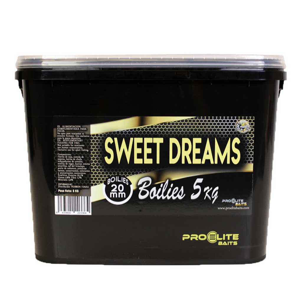 Pro elite baits C8434088 Sweet Dreams Gold Ведро 5kg Бойлы Черный 20 mm 