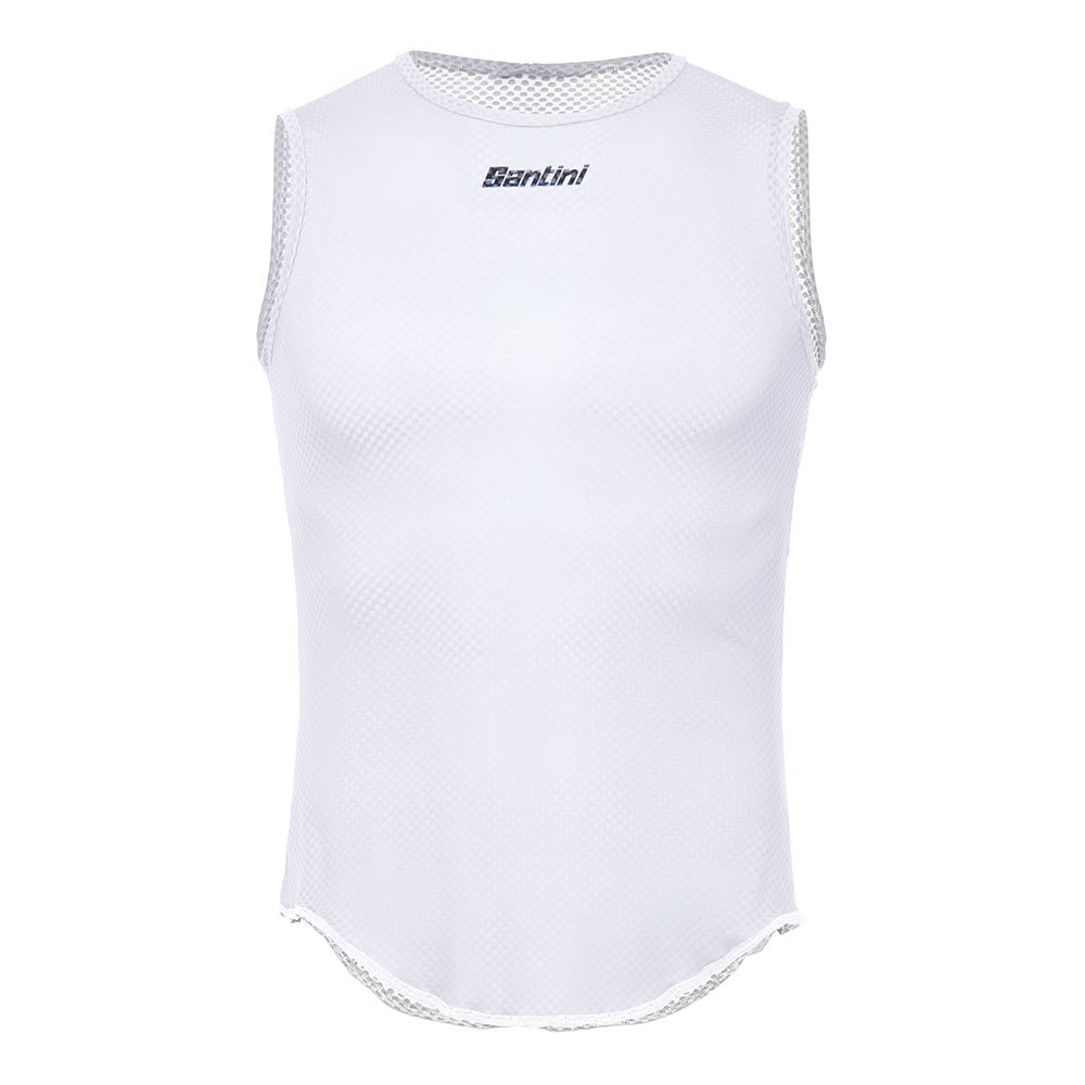 Santini BM002GLLLIEVE-BI-XS Безрукавная базовая футболка Lieve Белая White XS