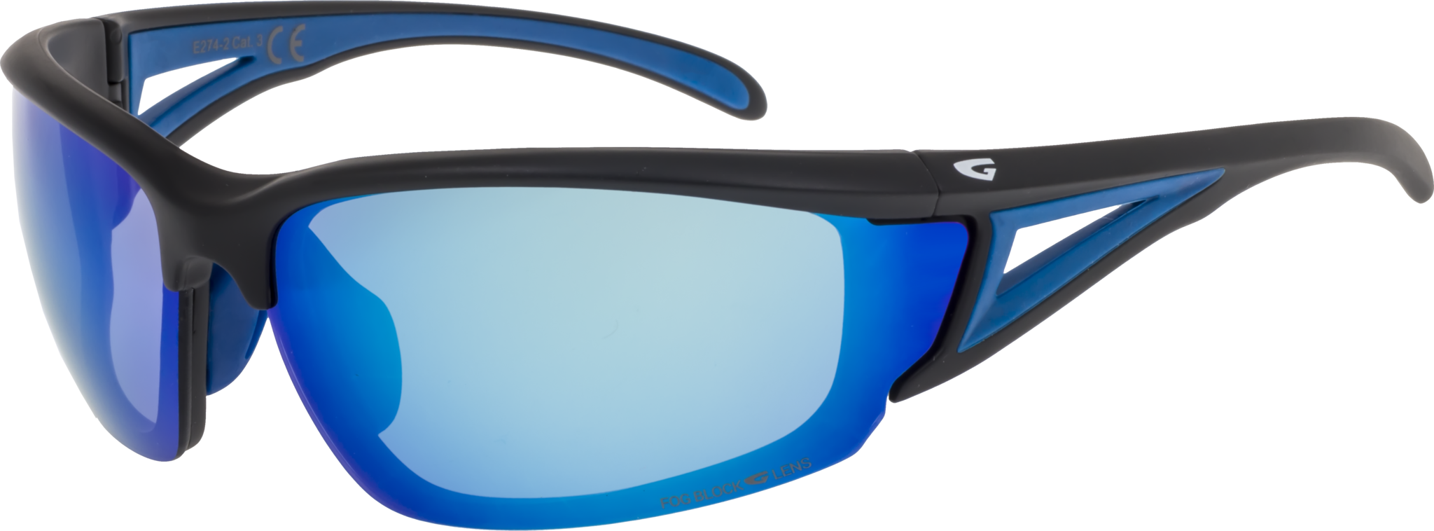 Купить Спортивные очки GOG Lynx / Matt Black-Blue / White-Blue Lens, e274-2 7ft.ru в интернет магазине Семь Футов