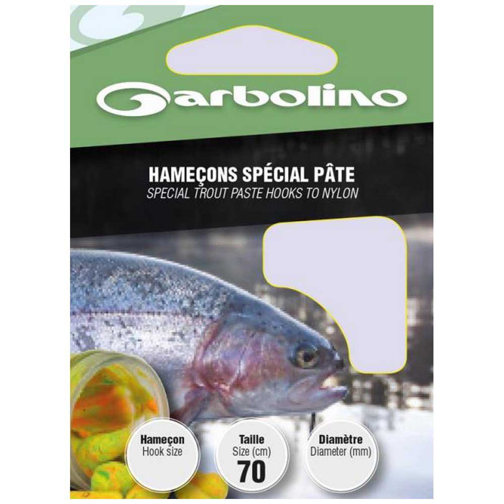 Garbolino competition GOMAD0721-L24H4 Trout Special Pate связанный крючок нейлон 24 Серебристый 4 