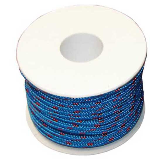 Cavalieri 0801302BL 40 m Плетеная накидка из полиэстера с высокой прочностью Бесцветный Blue 2 mm 
