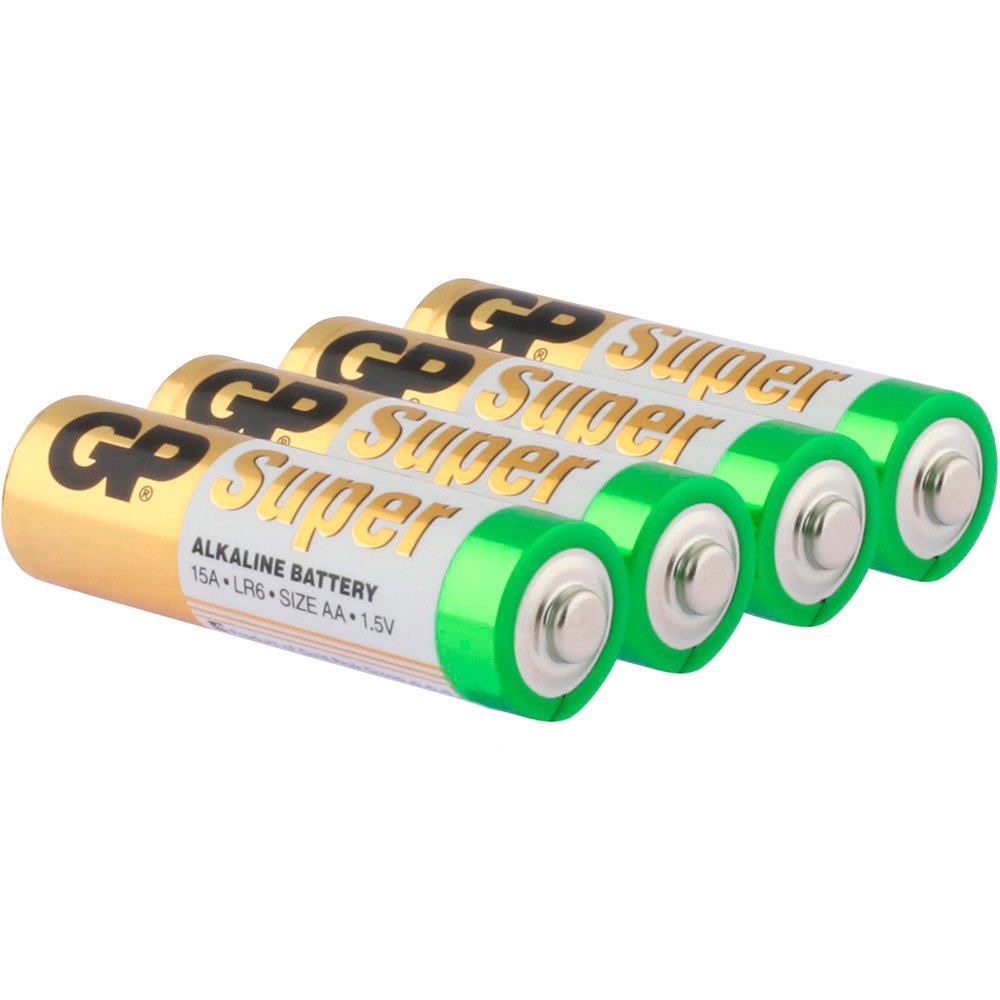 Gp batteries 03015AC4 1.5V AA Mignon LR06 03015AC4 4 Щелочной 1.5V AA Mignon LR06 03015AC4 Аккумуляторы Белая Black