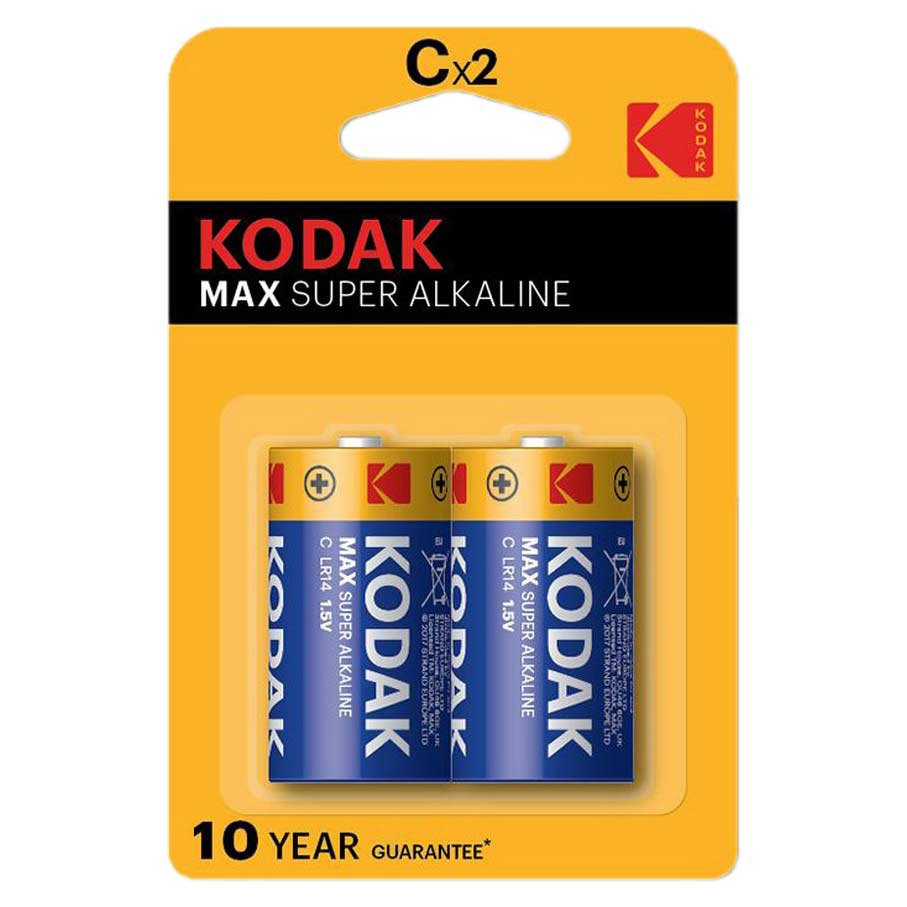Kodak 30952836 Max Alkaline C 2 единицы Аккумуляторы Голубой Yellow