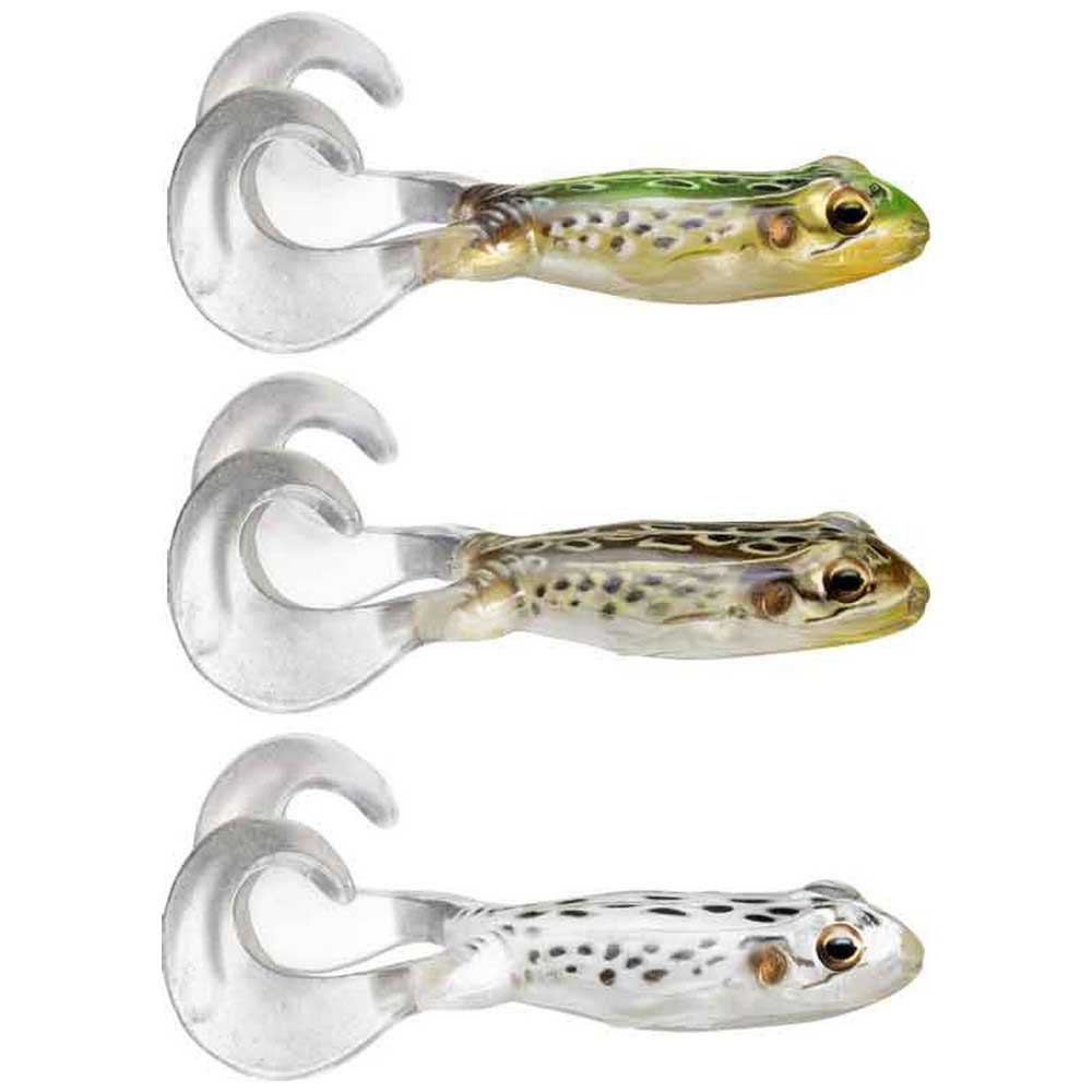 Live target FSF100T525 Freestyle Frog Мягкая приманка 100 mm Fire Tip Chartreuse