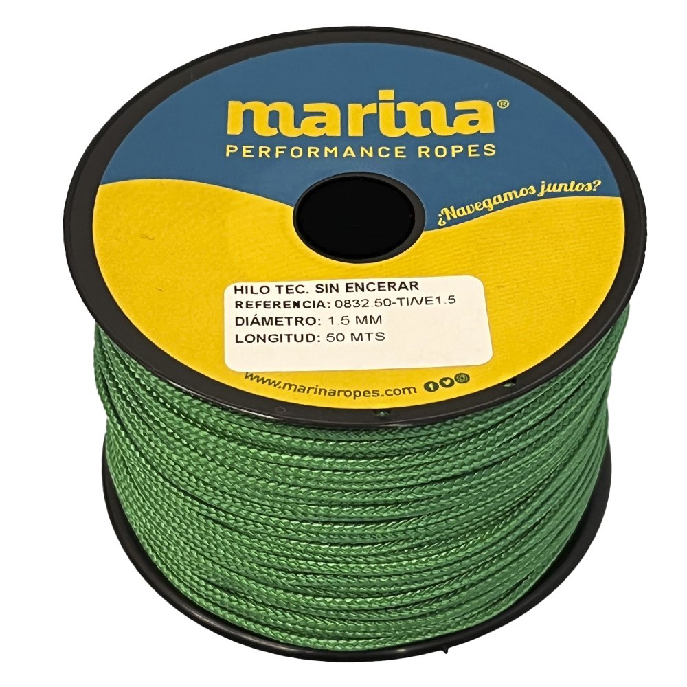 Marina performance ropes 0832.50/VE1 Техническая тема 50 m Плетеная веревка Золотистый Green 1 mm 