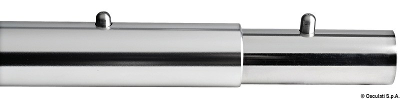 Патрубок с пружинными кнопками - фиксаторами 150 мм 22 x 1.2 мм для соединения прямых труб, Osculati 48.420.36