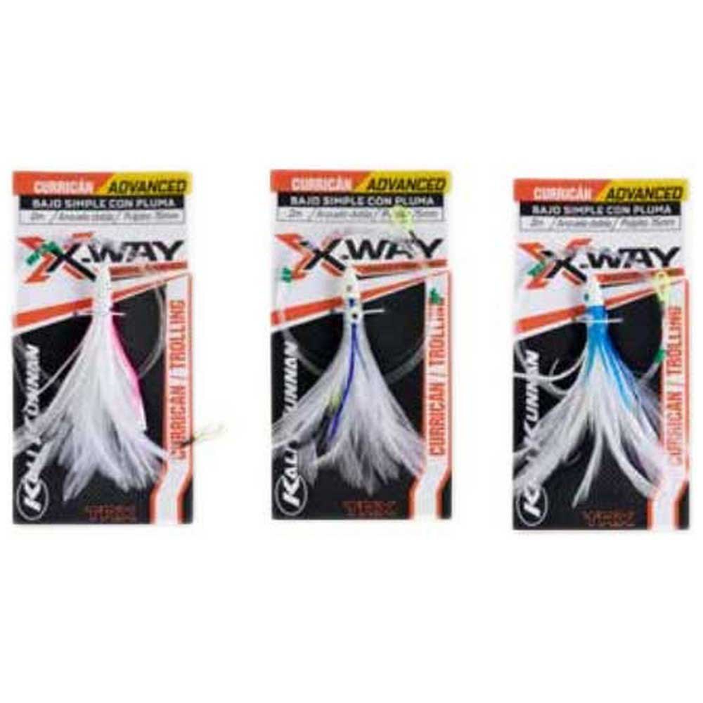 X-Way 95911 TRX Feather Мягкая Приманка Для Троллинга Многоцветный White / Fuchsia