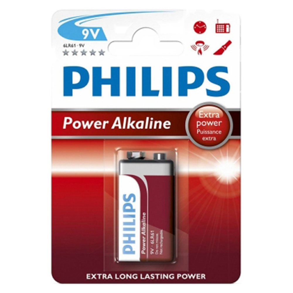 Philips 38404 6LR61 9V Щелочная батарея Серебристый Silver