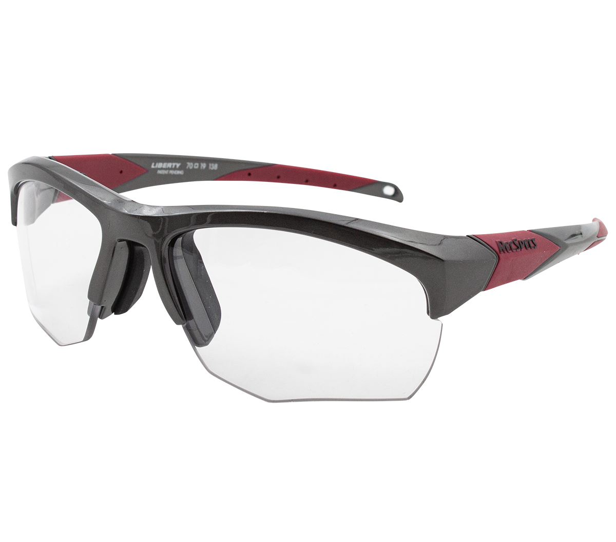 Купить Спортивные очки с диоптриями Rec Specs / Impact / Shiny Gunmetal Red, impactsgmr7019138c 7ft.ru в интернет магазине Семь Футов