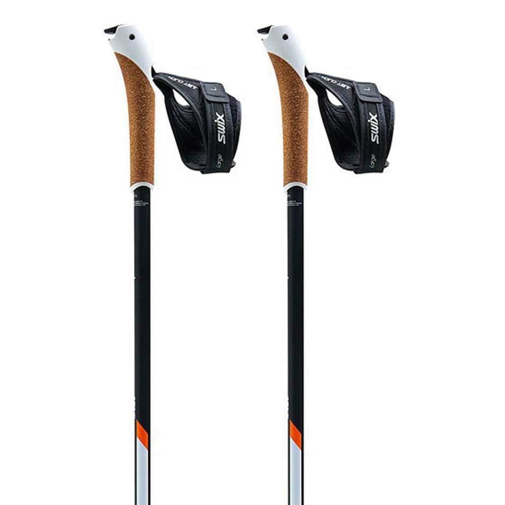 Swix NW320-00-1200 Nordic Walking CT3 UCC Twist&Go Just Click Поляки Черный Black / White / Orange 120 cm