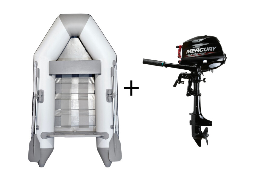Купить SEATEC Комплект надувной лодки NEMO 230 + MERCURY F3.5MH / светло-серый 7ft.ru в интернет магазине Семь Футов
