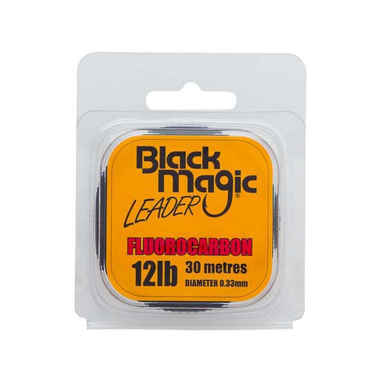 Black magic FWFLUORO12 Fluorocarbon Tippet 30 M Серый  Clear 0.330 mm 