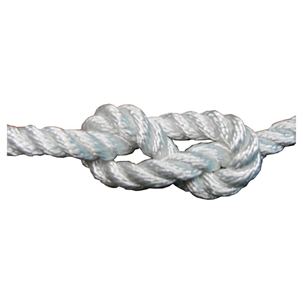 Plam 807044 A.T. 100 m Плетеная веревка Серебристый White 44 mm 