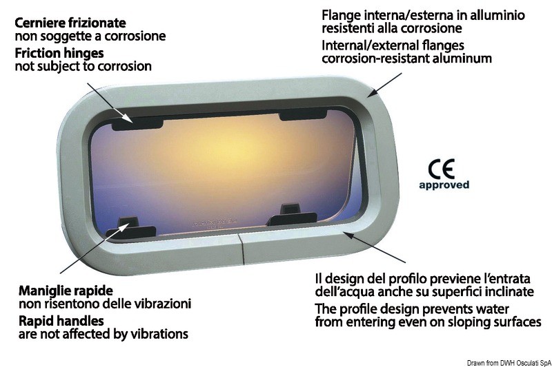 Купить LEWMAR Standard portlight 3, 19.430.30 7ft.ru в интернет магазине Семь Футов