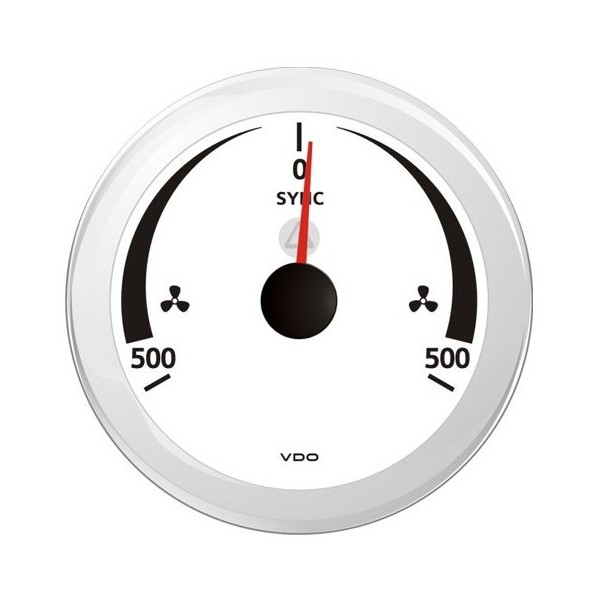 Аналоговый синхронизатор тахометра VDO Veratron ViewLine A2C59512403 Ø85x50мм 8-32В шкала -500–0–+500об/мин белого цвета