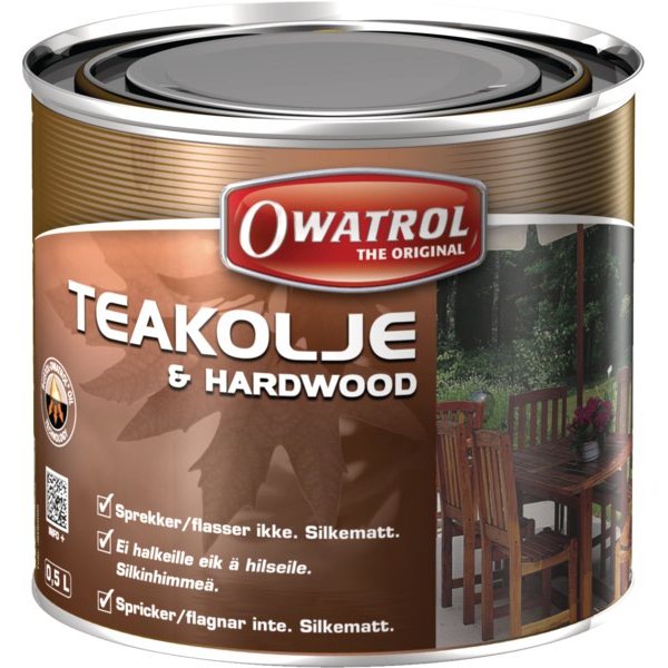 Проникающее масло для тика и твёрдой древесины Owatrol Teakolje & Hardwood 500 мл
