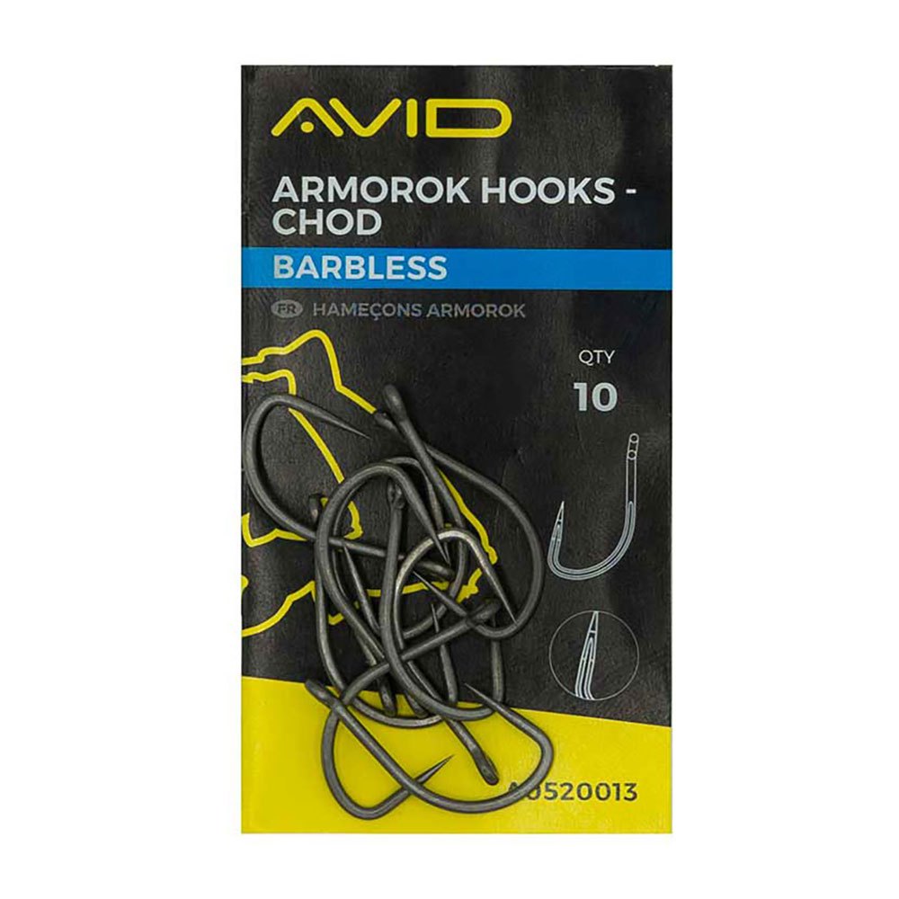 Avid carp A0520015 Armorok Chod Barbless Крюк Черный  Black Nickel 6 