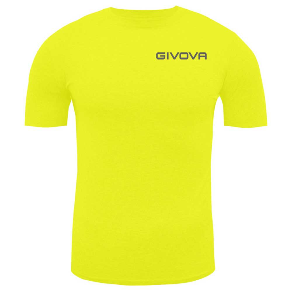 Givova MAE011-0019-M Базовый слой с коротким рукавом Corpus 2 Желтый Fluor Yellow M