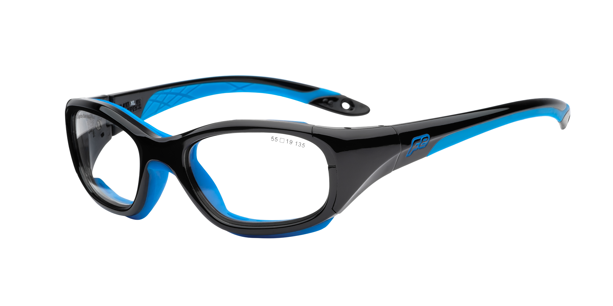 Купить Спортивные очки с диоптриями Rec Specs / Slam XL / Shiny Black Cyan, slamxlsbcy5519135csf 7ft.ru в интернет магазине Семь Футов
