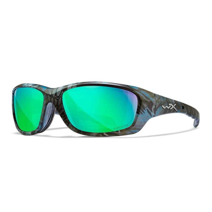 Wiley x CCGRA12-UNIT поляризованные солнцезащитные очки Gravity Green Mirror / Amber / Kryptek Neptune