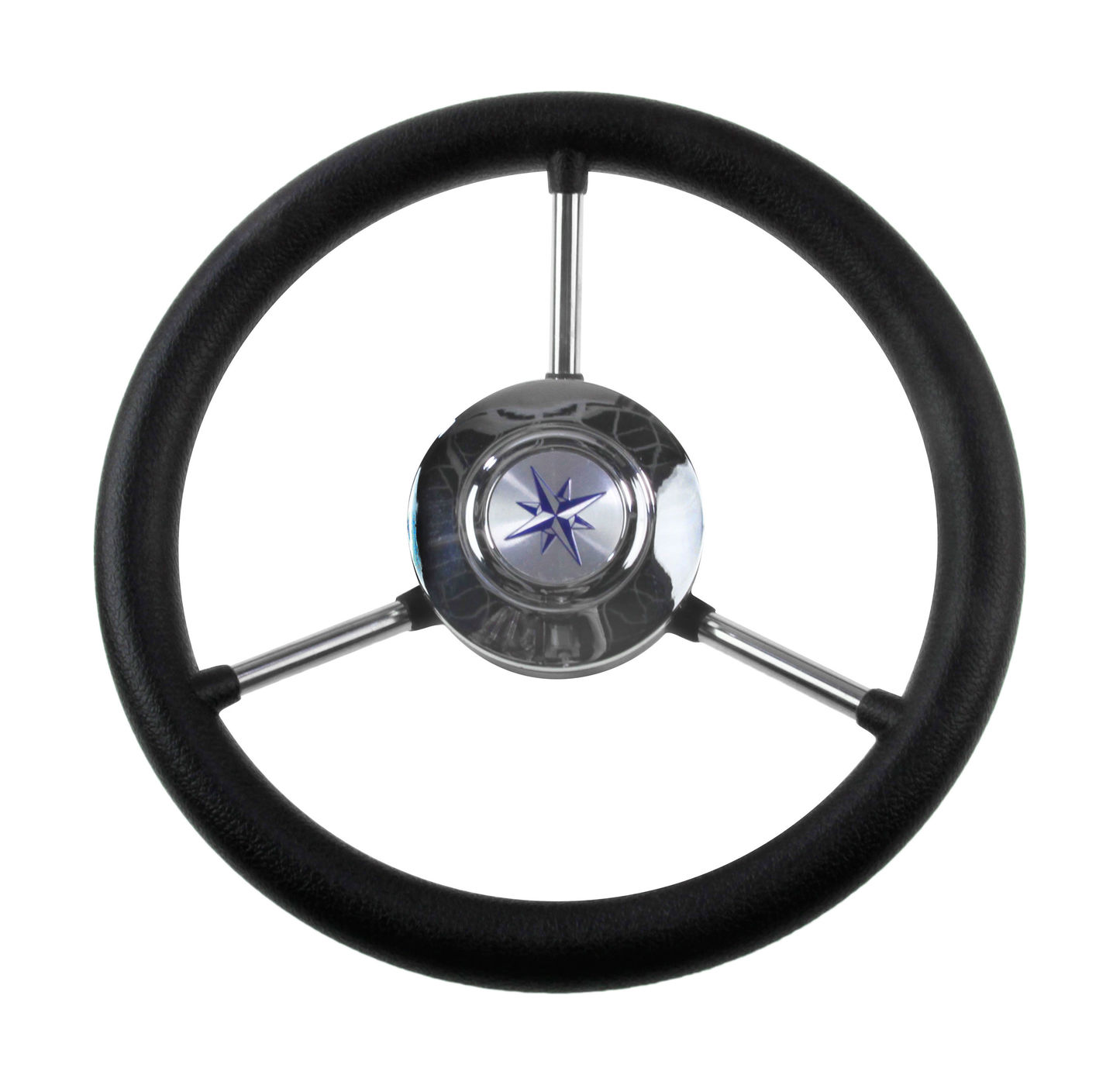 Купить Рулевое колесо LIPARI обод черный, спицы серебряные д. 280 мм Volanti Luisi VN828022-01 7ft.ru в интернет магазине Семь Футов