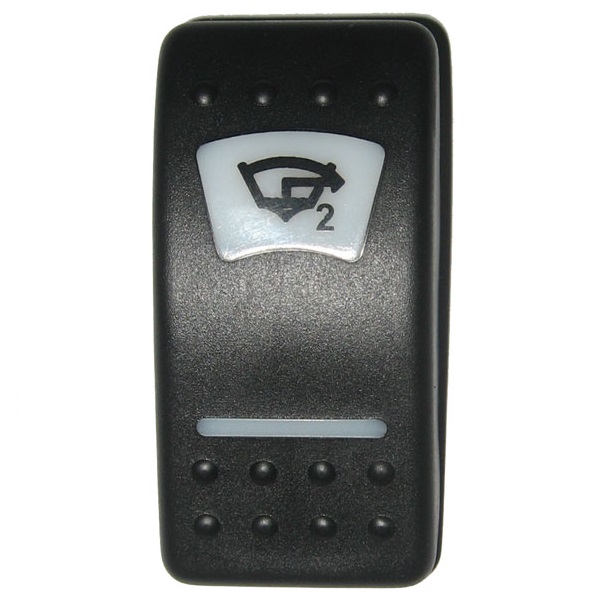 Клавиша выключателя "Откачная помпа 2" TMC 008-039910 из чёрного пластика