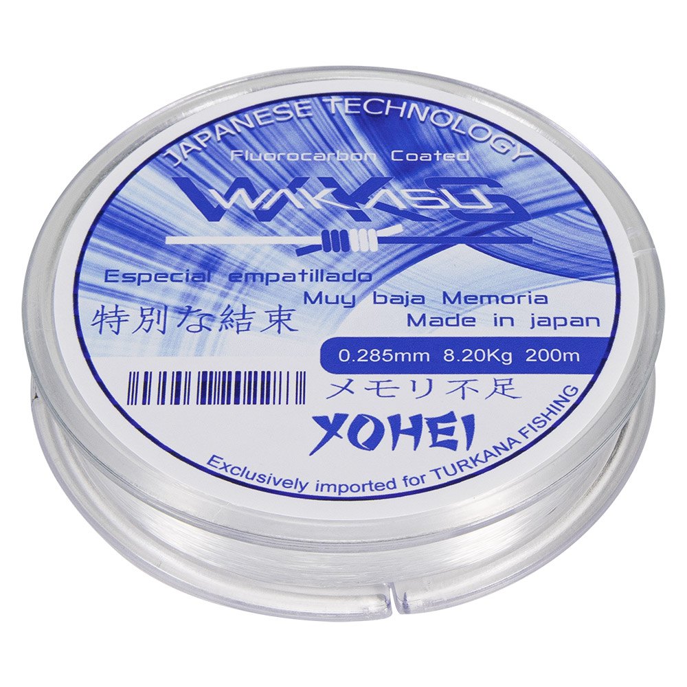 Wakasu 48280918 Yohei Fluoro Coated Монофиламент 200 m Transparent 0.181 mm