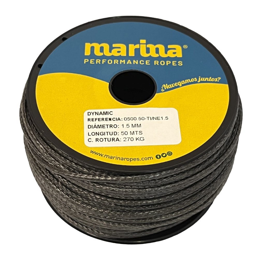 Marina performance ropes 0500.25/NE2 Dynamic 25 m Веревка Золотистый Black 2 mm 