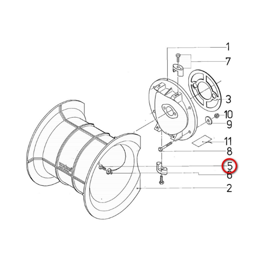 Болт Vetus B05125R  M5 x 12 мм