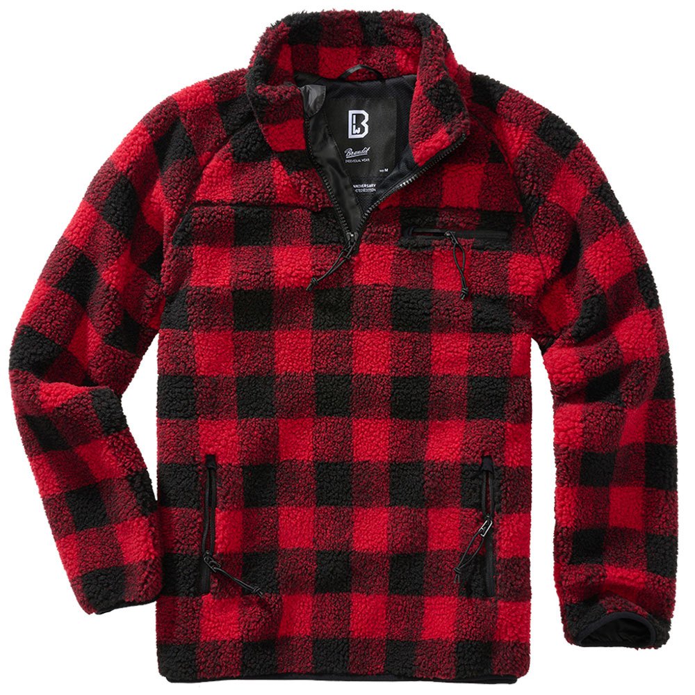 Купить Brandit 5022-41-M Куртка Teddy Troyer Красный  Red / Black M 7ft.ru в интернет магазине Семь Футов