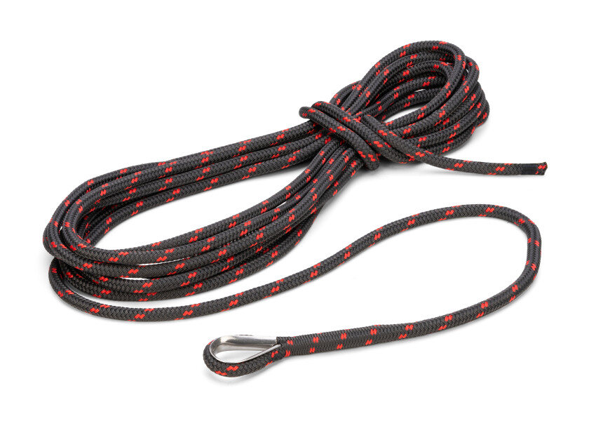 Купить GLEISTEIN 55984 DOCK-FLEX - Швартовный трос / с коушем / антрацитовый / красный / Длина: 15 м 55984-bvs 7ft.ru в интернет магазине Семь Футов