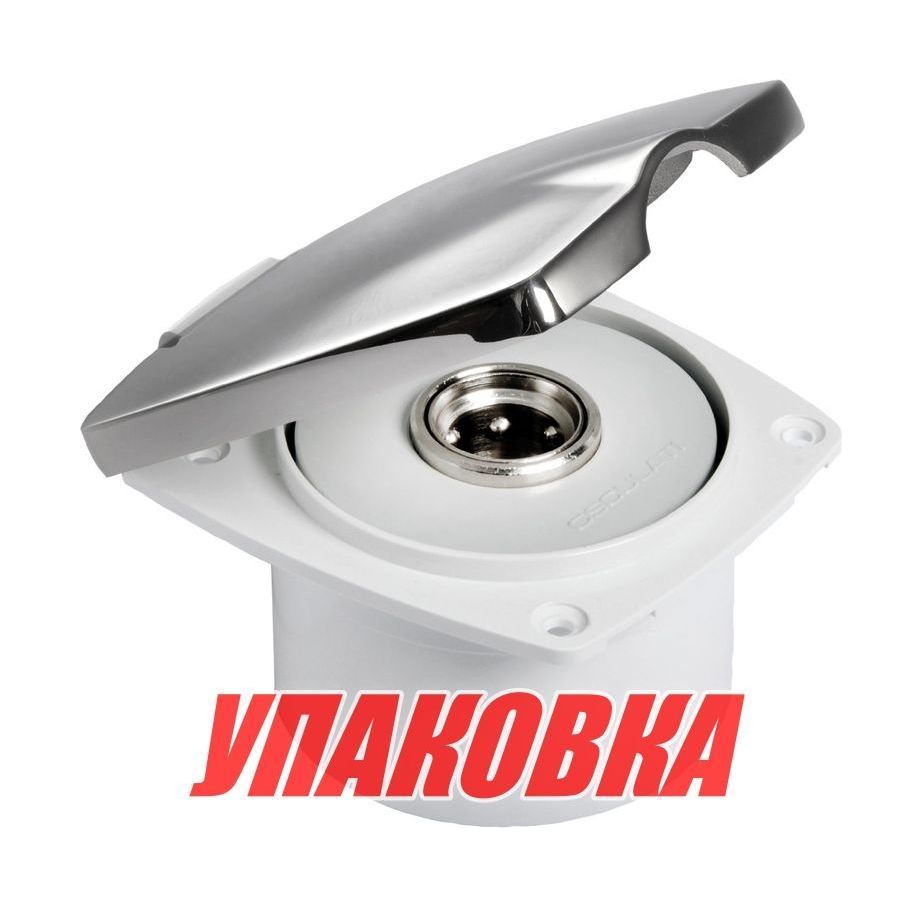 Купить Короб с быстроразъемным штуцером, квадратный, хромированный (упаковка из 4 шт.) Osculati 16-441-38_pkg_4 7ft.ru в интернет магазине Семь Футов