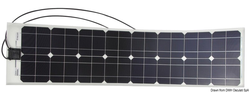 Купить Гибкая солнечная монокристаллическая панель SunPower Enecom IP65 12 В 65 Вт 1,2 кг 1370 x 344 х 1,7 мм, Osculati 12.034.04 7ft.ru в интернет магазине Семь Футов