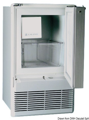 Купить Автоматический генератор льда U-LINE 220 В 360 x 430 x 620 мм чёрного цвета, Osculati 50.836.01 7ft.ru в интернет магазине Семь Футов