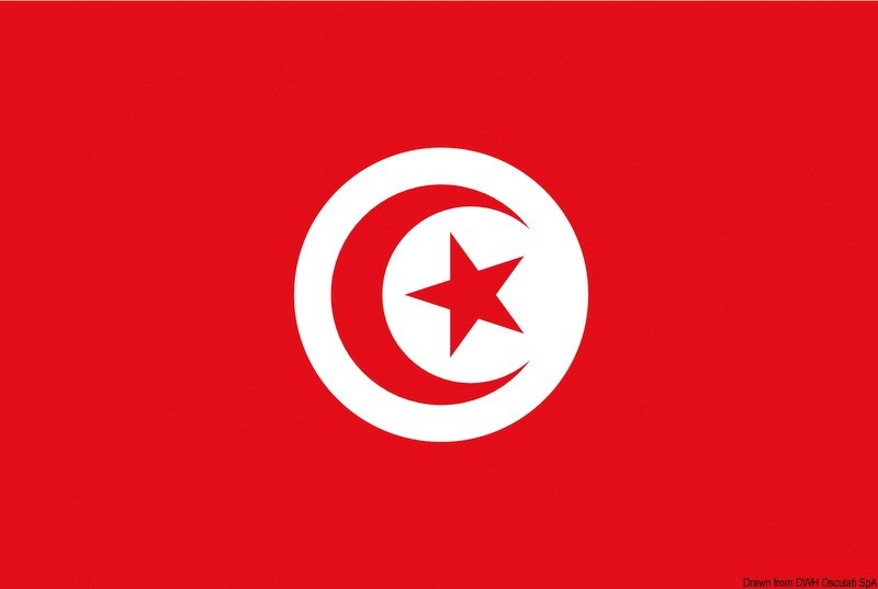 Купить Флаг Туниса гостевой 40 х 60 см, Osculati 35.438.03 7ft.ru в интернет магазине Семь Футов