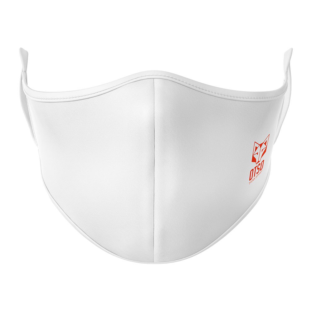 Otso FM-WH20-ULXL Basic Маска для лица Белая  Full White / Logo Fluo Orange L-XL