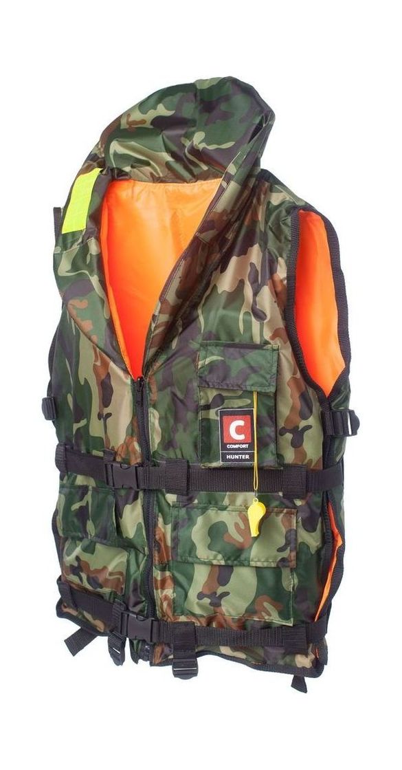 Купить Жилет спасательный двусторонний универсальный COMFORT HUNTER (Охотник) 80-120 кг, уцененный Comfort-Termo HUNTER80-120_utsenka 7ft.ru в интернет магазине Семь Футов