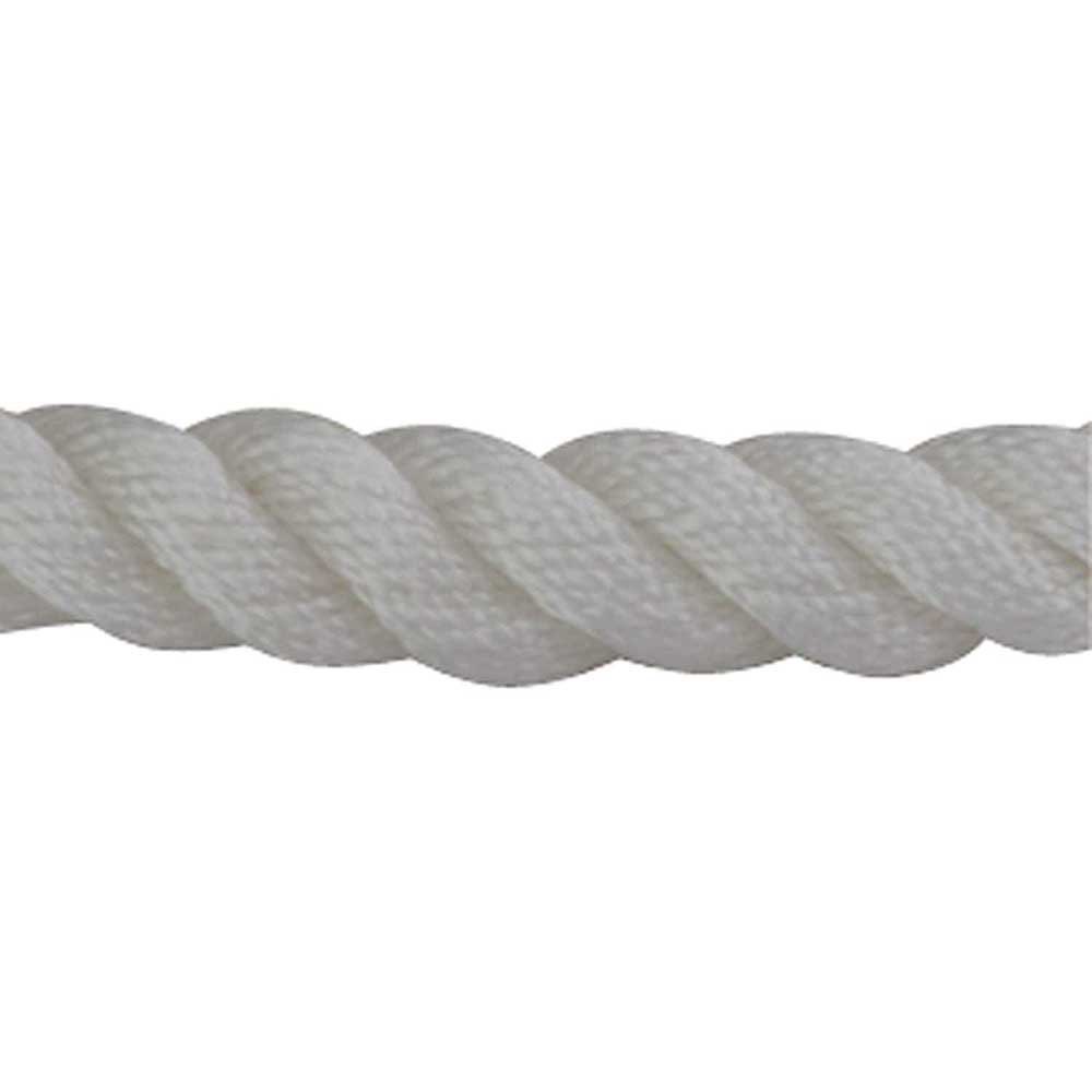 Sea-dog line 354-301110010WH1 Twisted Нейлоновая швартовная веревка 9.5 mm Белая White 3.05 m 