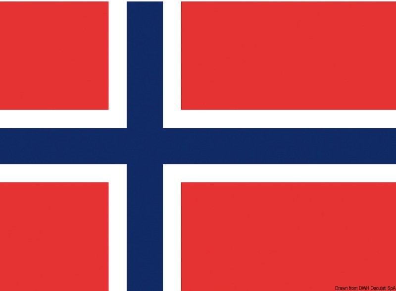 Купить Флаг Норвегии гостевой 20 х 30 см, Osculati 35.432.01 7ft.ru в интернет магазине Семь Футов