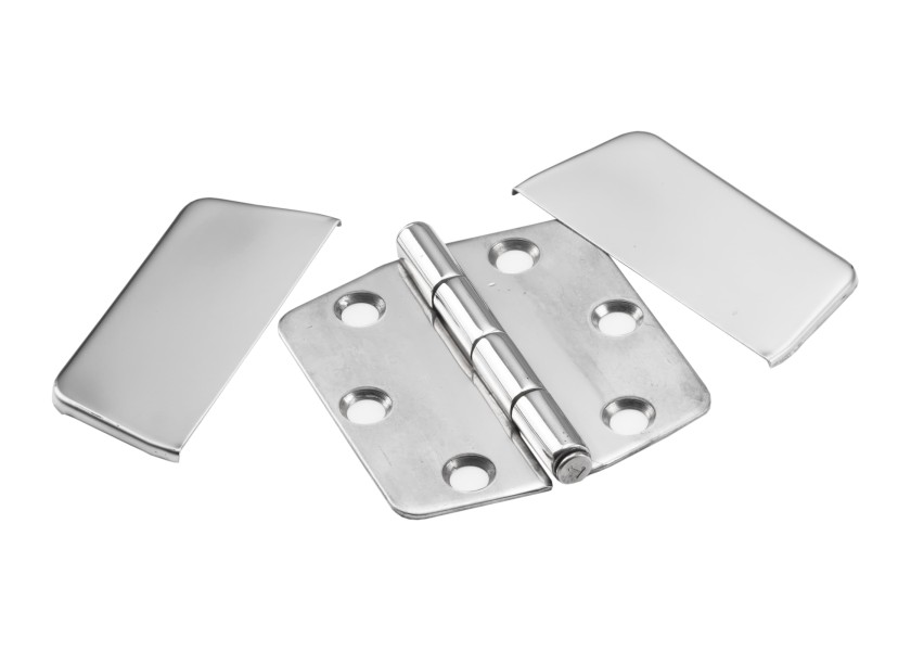 Купить Петля из нержавеющей стали с крышкой / 75 x 74 мм 7ft.ru в интернет магазине Семь Футов