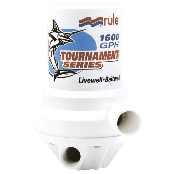 Rule pumps 29-209FDP Tournament Series 1600 галлон в час Насос Белая White