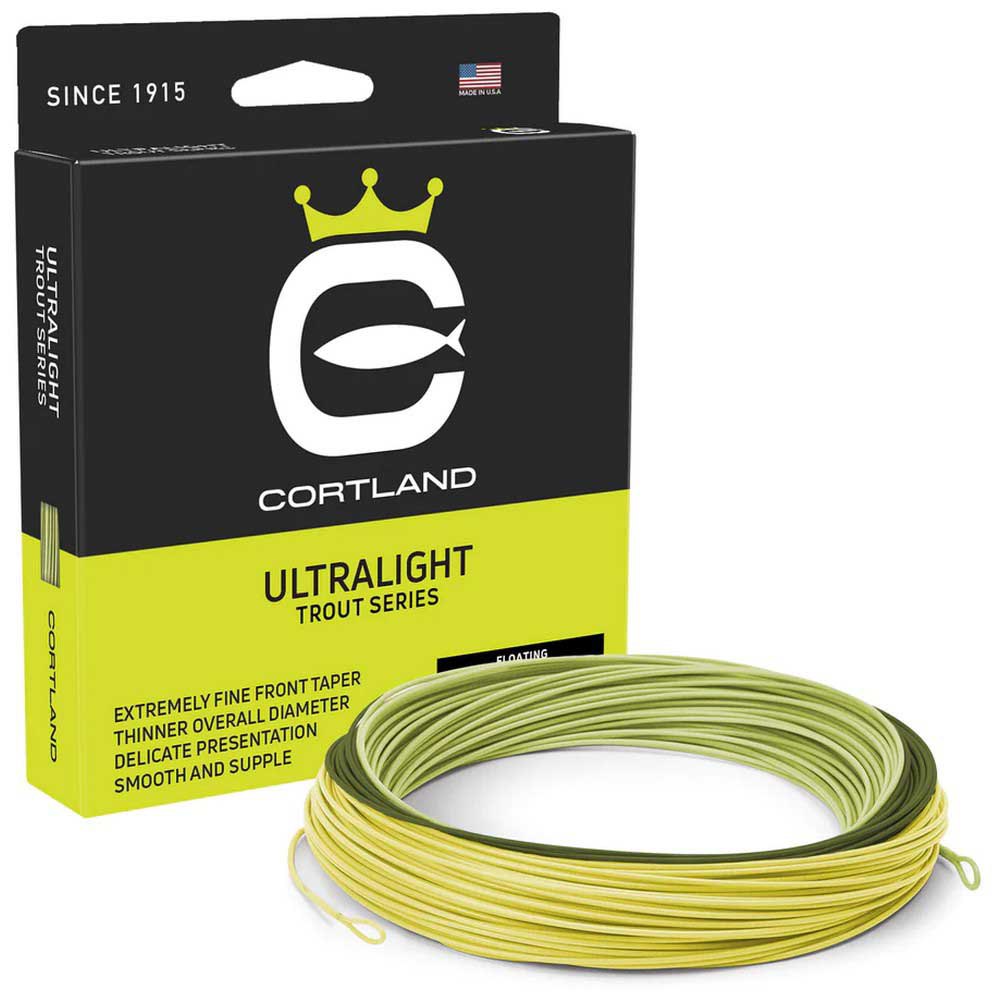 Cortland 466500 Ultralight 24.3 m Нахлыстовая Леска Aqua Green Aqua Green / Dark Green / Pale Yellow Line 3 