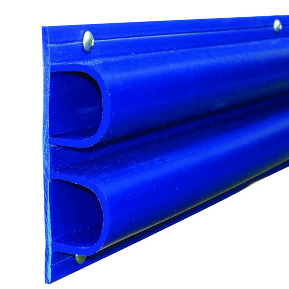 Привальный брус D-образный двойной из ПВХ Dock Edge Premium 1002-N-F 127 x 38,1 x 2440 мм синий