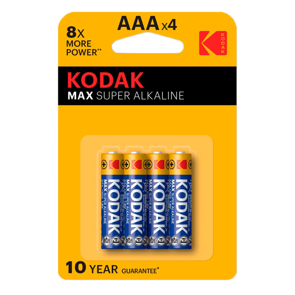 Kodak 30952867 Max Alkaline AA 4 Аккумуляторы Единицы Голубой Yellow